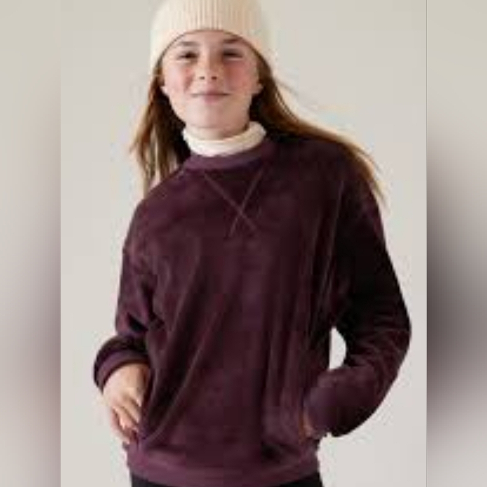 ATHLETA GIRL Feelin Great 2.0 Plush Crewneck Sweatshirt
